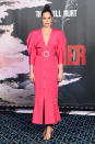 <p>The 36-year-old worked an 80s-inspired, hot pink dress on the red carpet. <em>[Photo: Getty]</em> </p>