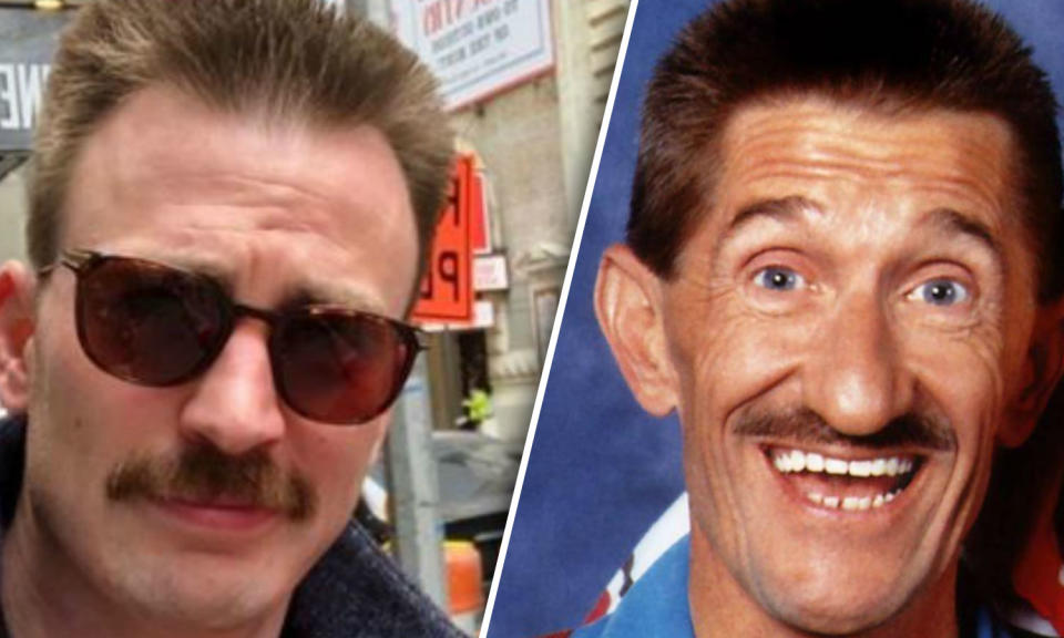 Chris Evans’ new look is a reminder of the Barry of the Chuck Brothers