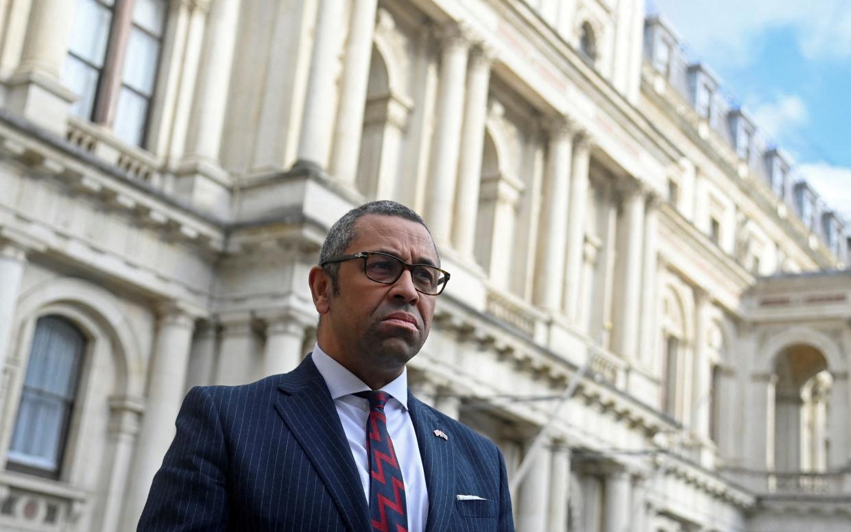 James Cleverly, the Foreign Secretary - TOBY MELVILLE