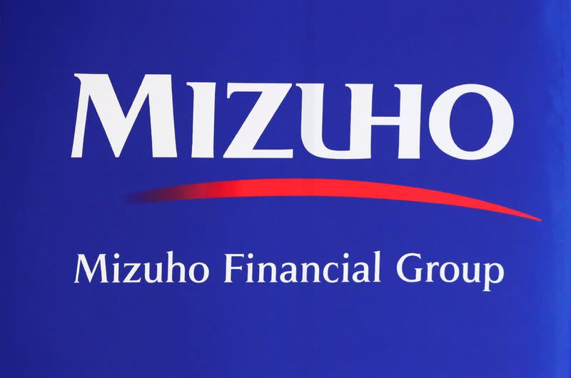 FILE PHOTO: Mizuho Financial Group logo is seen at the company's headquarters in Tokyo