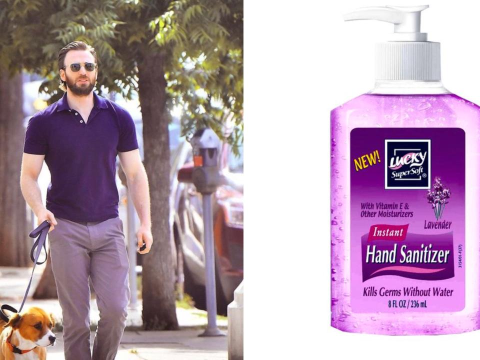 Chris Evans as sanitizer