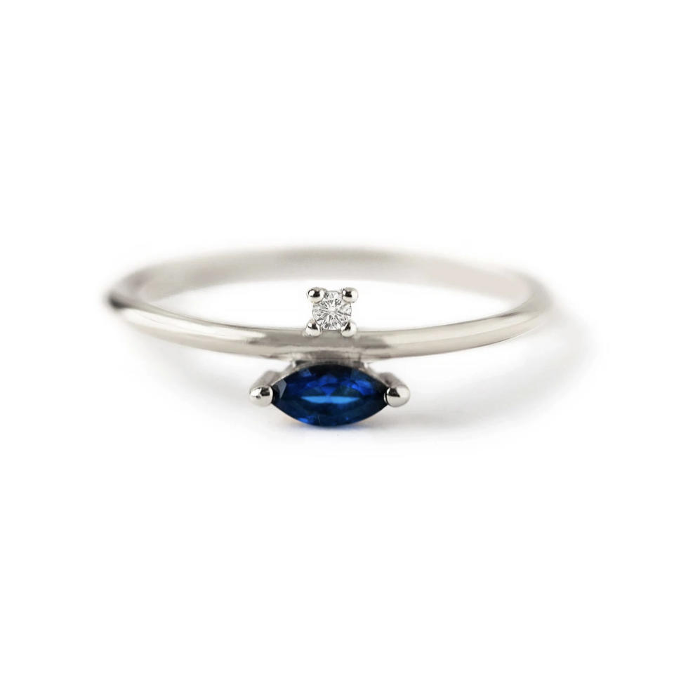 Amyo Sapphire Marquis Ring