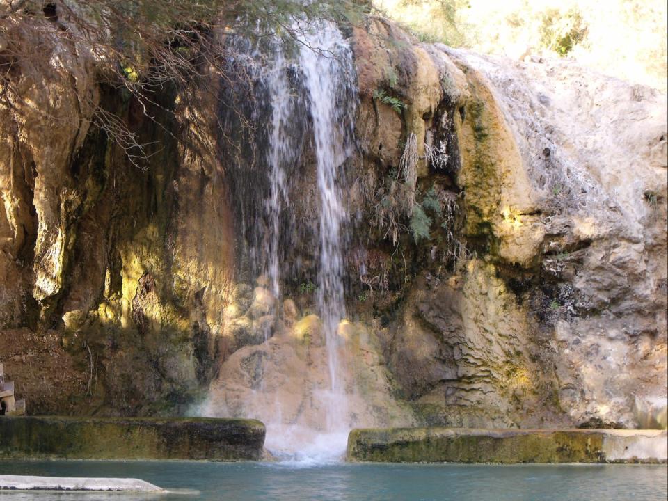 These natural springs and waterfalls can reach 60C (Getty Images)