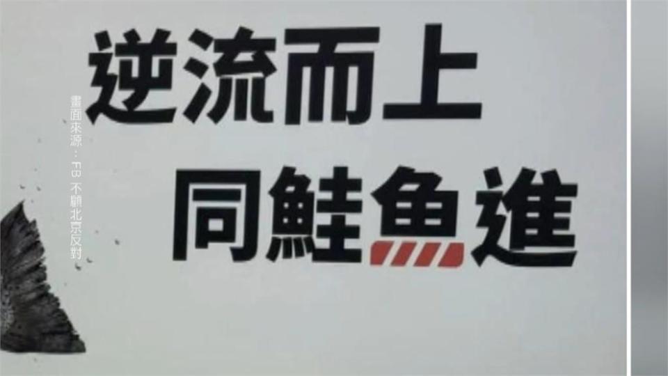 中捷車廂廣告玩「同鮭魚進」諧音哏　挨轟「傷口上灑鹽」