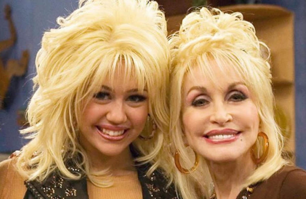 Miley Cyrus’ godmother Dolly Parton sent her a fully-dressed lifesize mannequin of herself for Christmas credit:Bang Showbiz