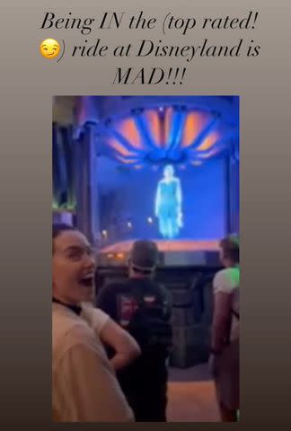 <p>Daisy Ridley/Instagram</p> Daisy Ridley at Disneyland in Anaheim, California.