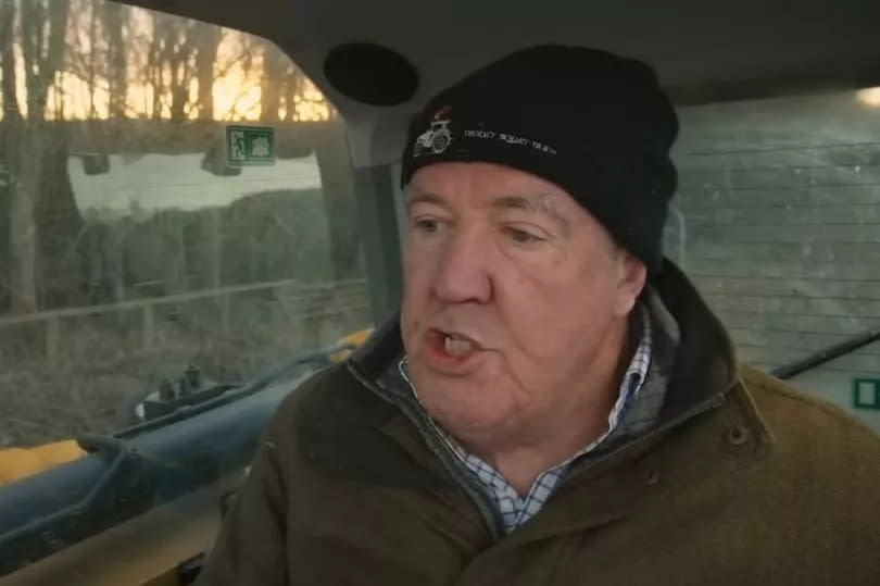 Jeremy Clarkson in a scene in Clarkson's Farm