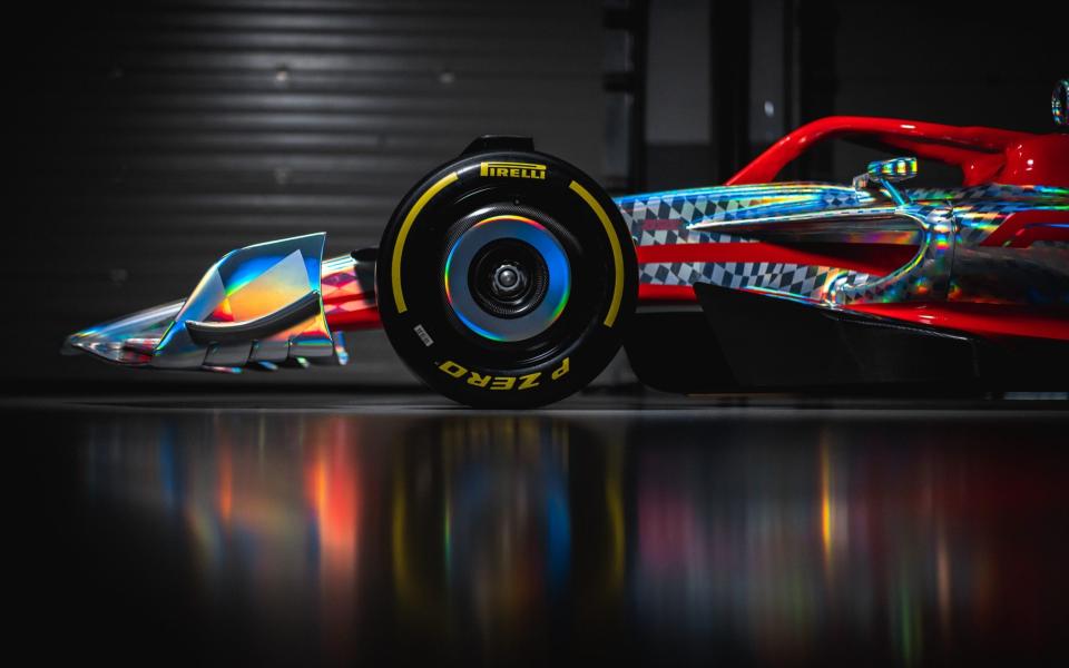 JULY 14: (EDITORS NOTE: Image has been digitally retouched) F1 unveil the new 2022 car ahead of the F1 Grand Prix of Great Britain at Silverstone on July 14, 2021 in Northampton, England / How F1 cars are changing in 2022, what isn't - and why it could be good news for Lewis Hamilton - Race Service/Formula 1 via Getty Images