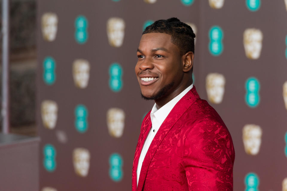 John Boyega attends the EE British Academy Film Awards ceremony at the Royal Albert Hall on 02 February, 2020. (Photo by WIktor Szymanowicz/NurPhoto via Getty Images)