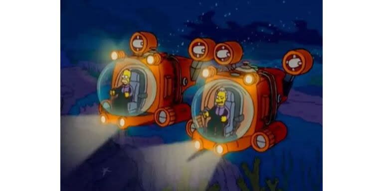 Los Simpson predijeron la implosión del OceanGate. Captura: Los Simpson