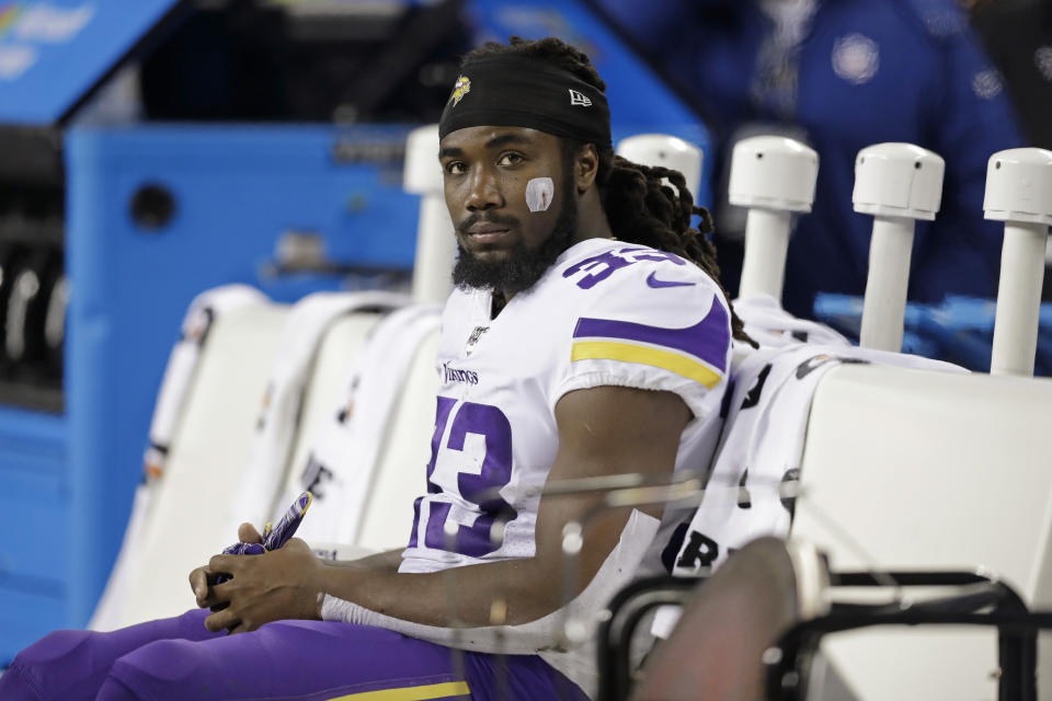 Minnesota Vikings' Dalvin Cook is likely to miss Monday's game against Green Bay. (AP Photo/John Froschauer)