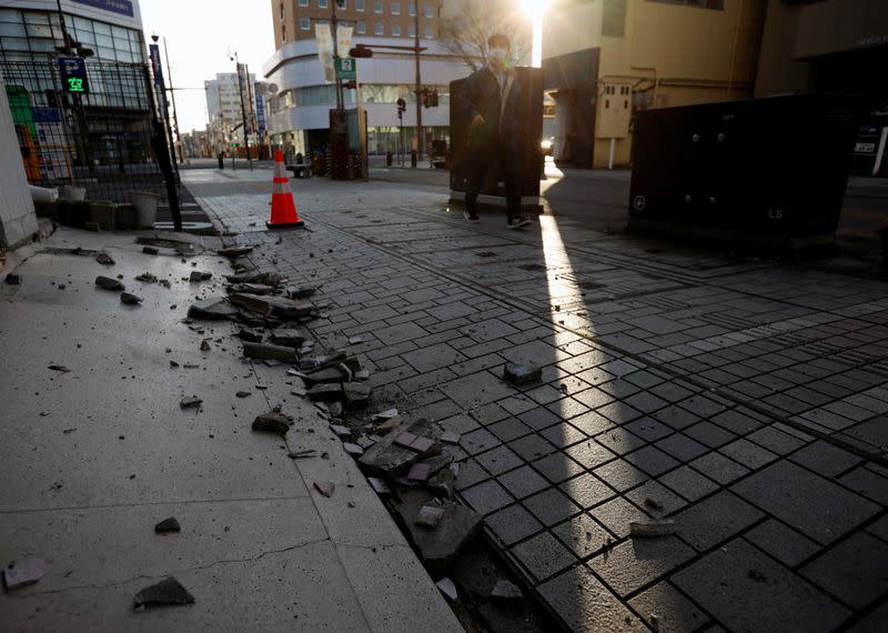 Aftermath of Earthquake in Fukushima prefecture, Japan