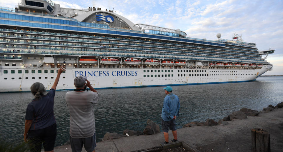 Coronavirus-stricken Ruby Princess cruise finally leaves Australian waters