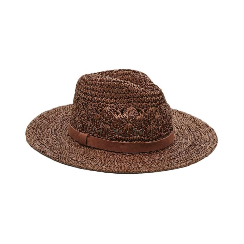 Open Weave Straw Fedora