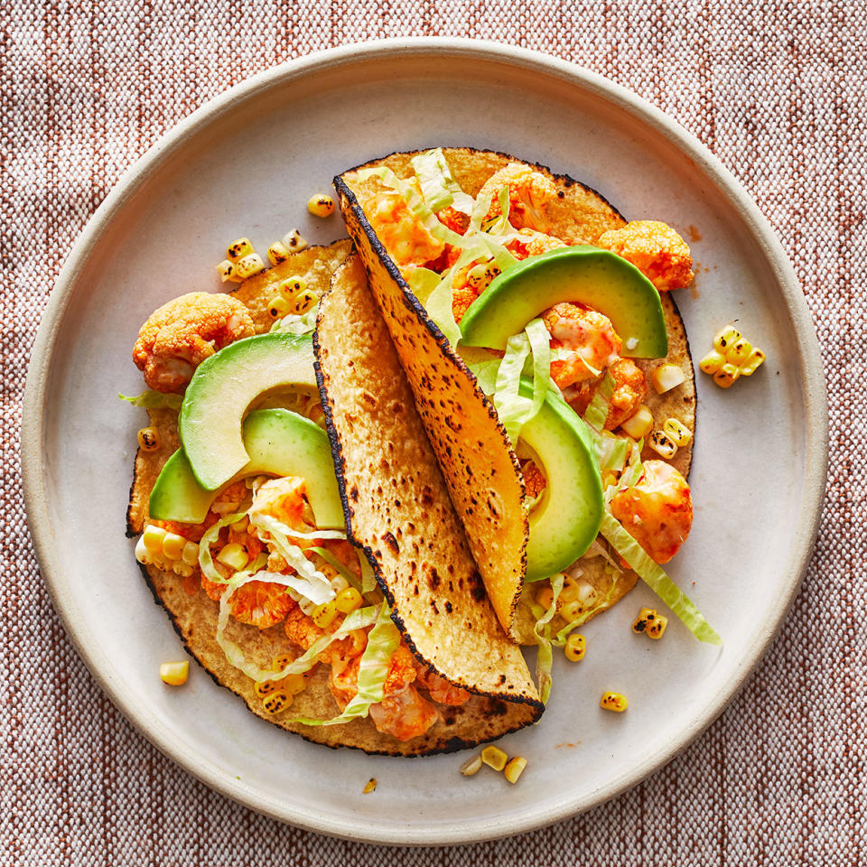 Buffalo Cauliflower Tacos