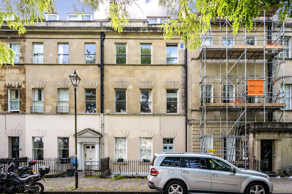 Six apartments within a Grade I listed Georgian townhouse are available as a single lot. Photo: Carter Jonas