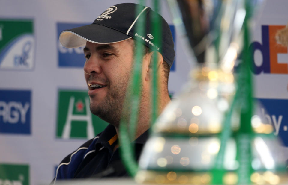 Leinster's head coach Michael Cheika during the Captains Run at Murrayfield Stadium, Edinburgh.   (Photo by Lynne Cameron - PA Images/PA Images via Getty Images)