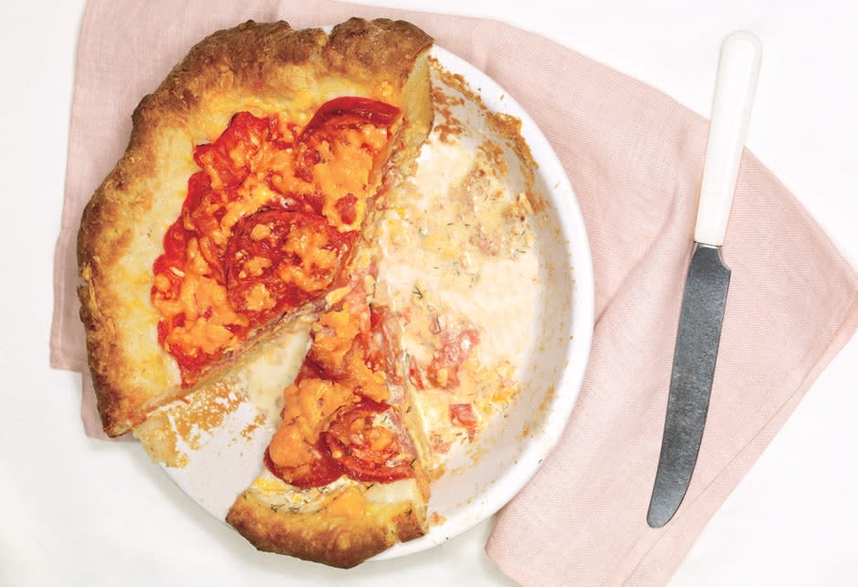 Tomato and Cheddar Pie