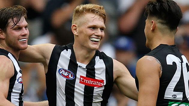 Despite his team getting hammered by Sydney, Treloar was the one bright spot, collecting 34 touches, four tackles and a goal.