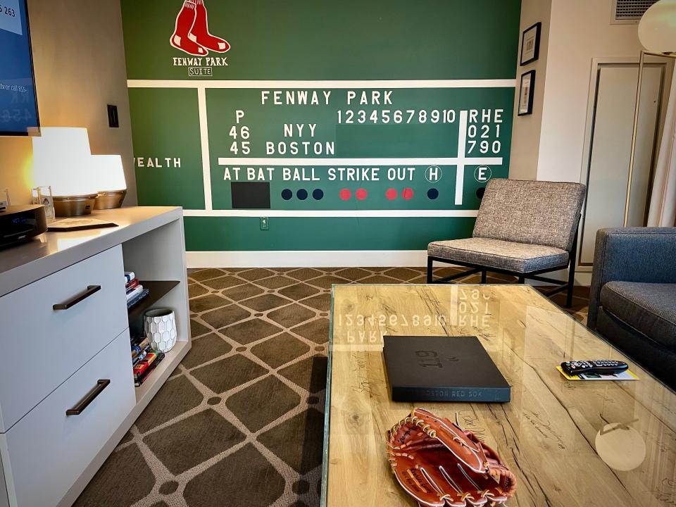 Hotel Commonwealth’s Fenway Park Suite is a Red Sox fans dream sleepover.