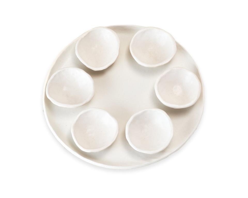 <p><a href="https://shop.thejewishmuseum.org/sarah-seder-plate-by-style-union-home-103337.html" rel="nofollow noopener" target="_blank" data-ylk="slk:Shop Now;elm:context_link;itc:0;sec:content-canvas" class="link ">Shop Now</a></p><p>Sarah Seder Plate by Style Union Home</p><p>thejewishmuseum.org</p><p>$236.00</p><span class="copyright">Courtesy of Style Union Home </span>