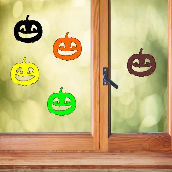 17) Happy Halloween Pumpkin Vinyl Sticker