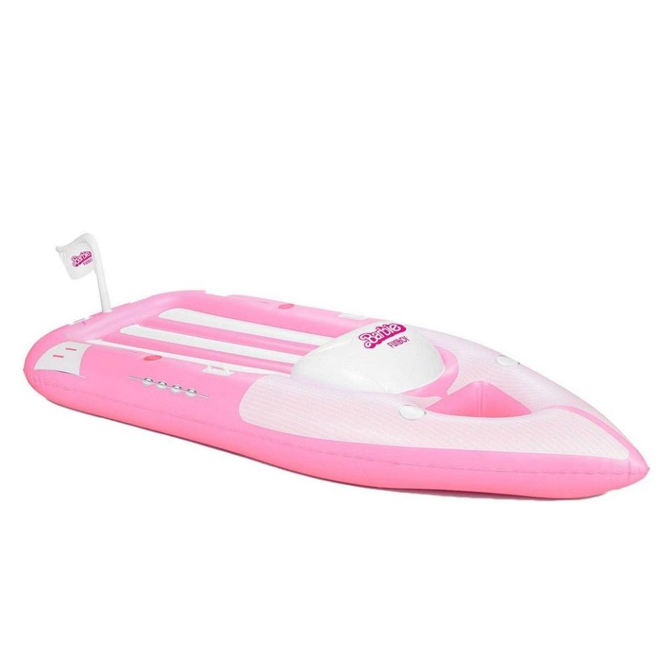 <p><a href="https://go.redirectingat.com?id=74968X1596630&url=https%3A%2F%2Fwww.target.com%2Fp%2Fbarbie-the-movie-x-funboy-speed-boat-inflatable-pool-float-white-pink%2F-%2FA-88854160&sref=https%3A%2F%2F" rel="nofollow noopener" target="_blank" data-ylk="slk:Shop Now;elm:context_link;itc:0;sec:content-canvas" class="link ">Shop Now</a></p><p>Speed Boat Inflatable Pool Float </p><p>$109.99</p><p>target.com</p><span class="copyright">Target</span>