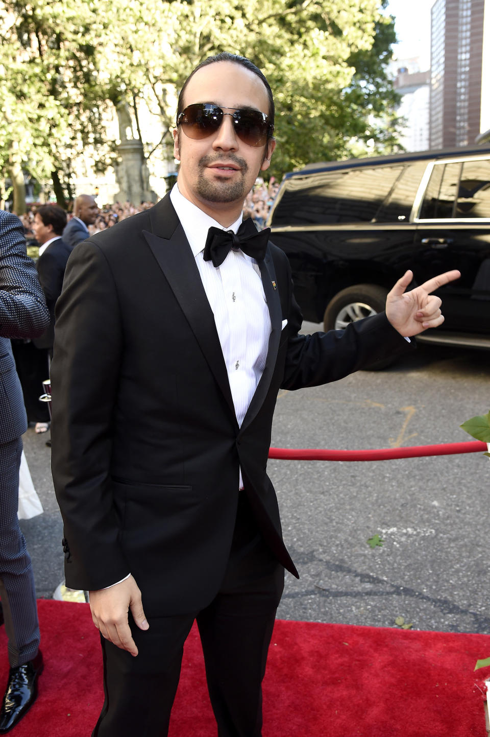 NEW YORK, NY - JUNE 12:  Lin-Manuel Miranda attends the 70th Annual Tony Awards at The Beacon Theatre on June 12, 2016 in New York City.  (Photo by Kevin Mazur/Getty Images for Tony Awards Productions)