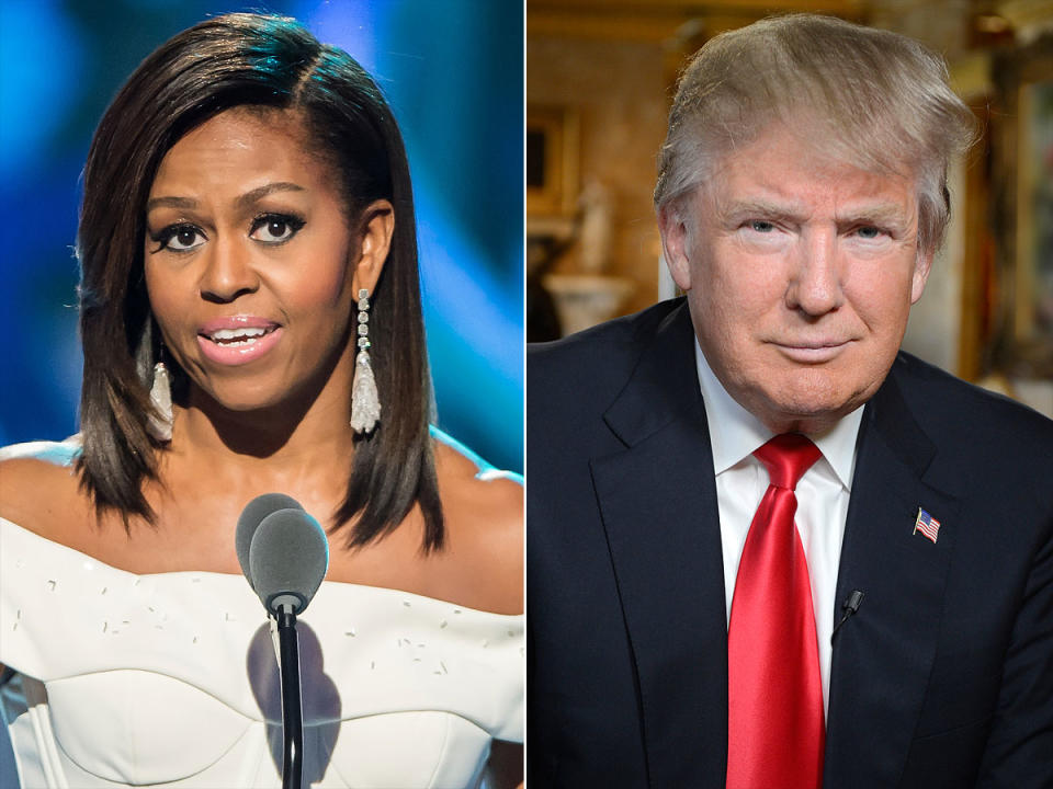 Michelle Obama: Trump es el padre que “te deja comer dulces todo el día”./Vía People