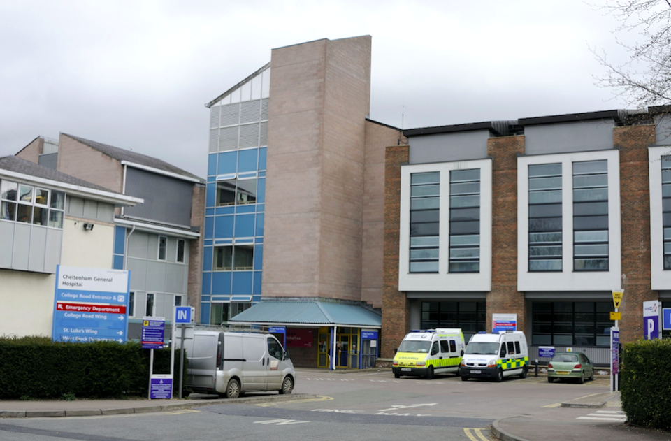 <em>The couple said they parked about a mile and a half from Cheltenham General Hospital (Rex)</em>