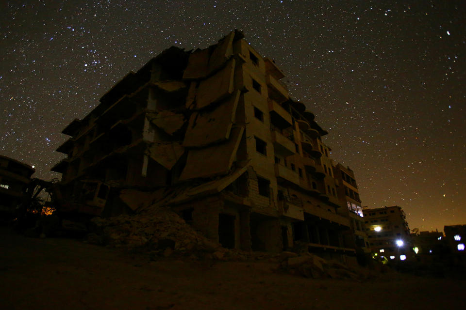 Starry nights and empty streets in Syria