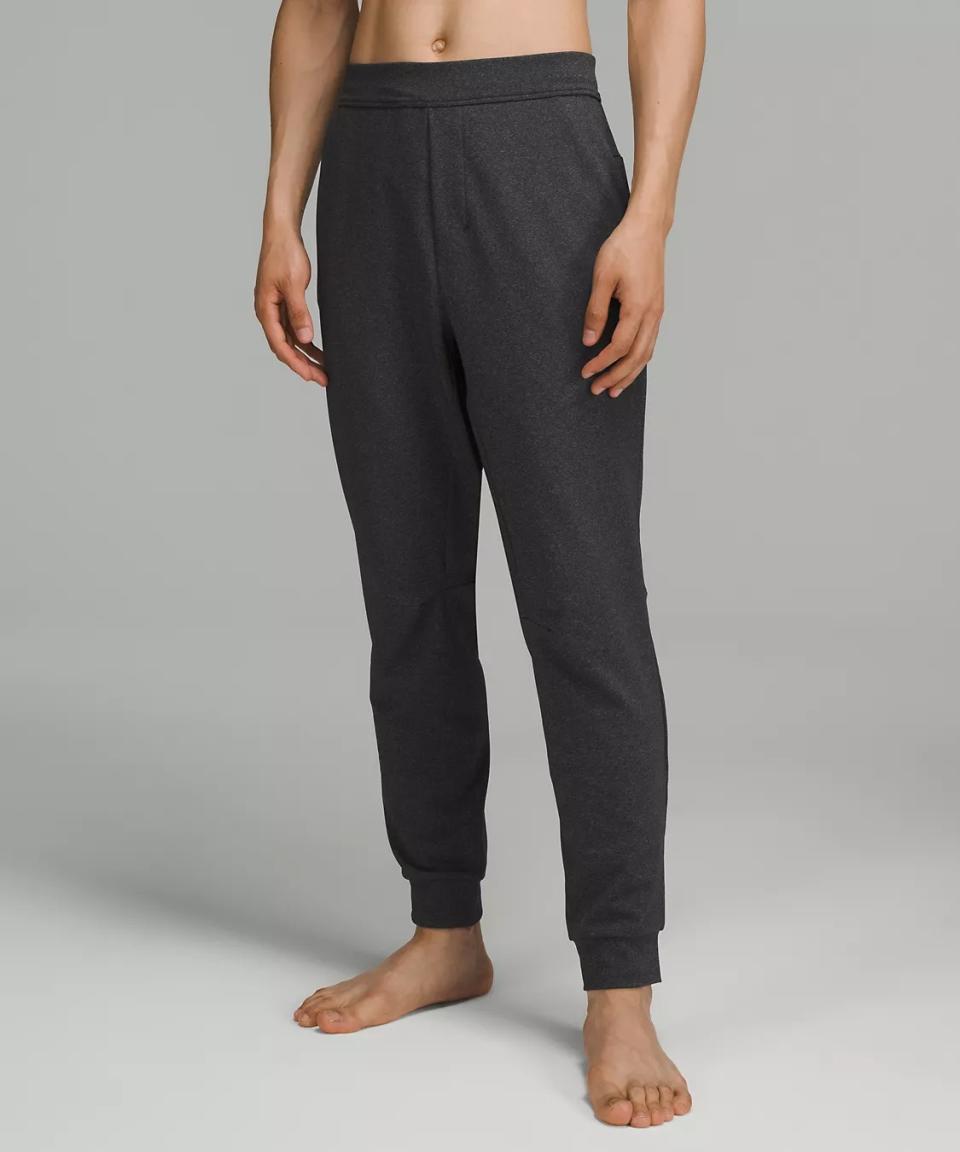 dark gray lululemon yoga jogger