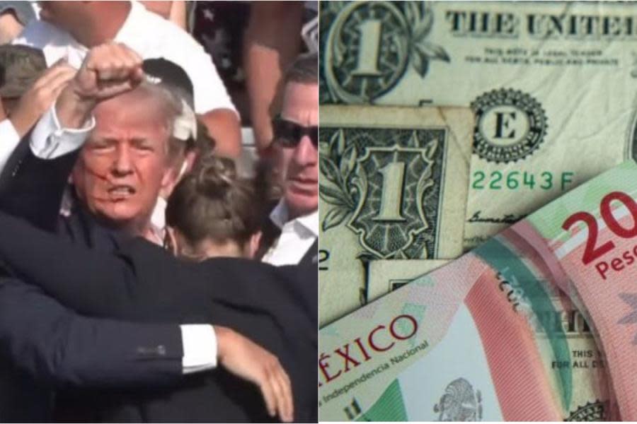 ¡Cae superpeso! Tras atentado contra Donald Trump, la moneda mexicana se deprecia frente al dólar