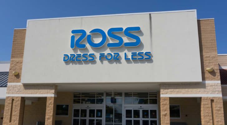Photo of the storefront of a Ross store