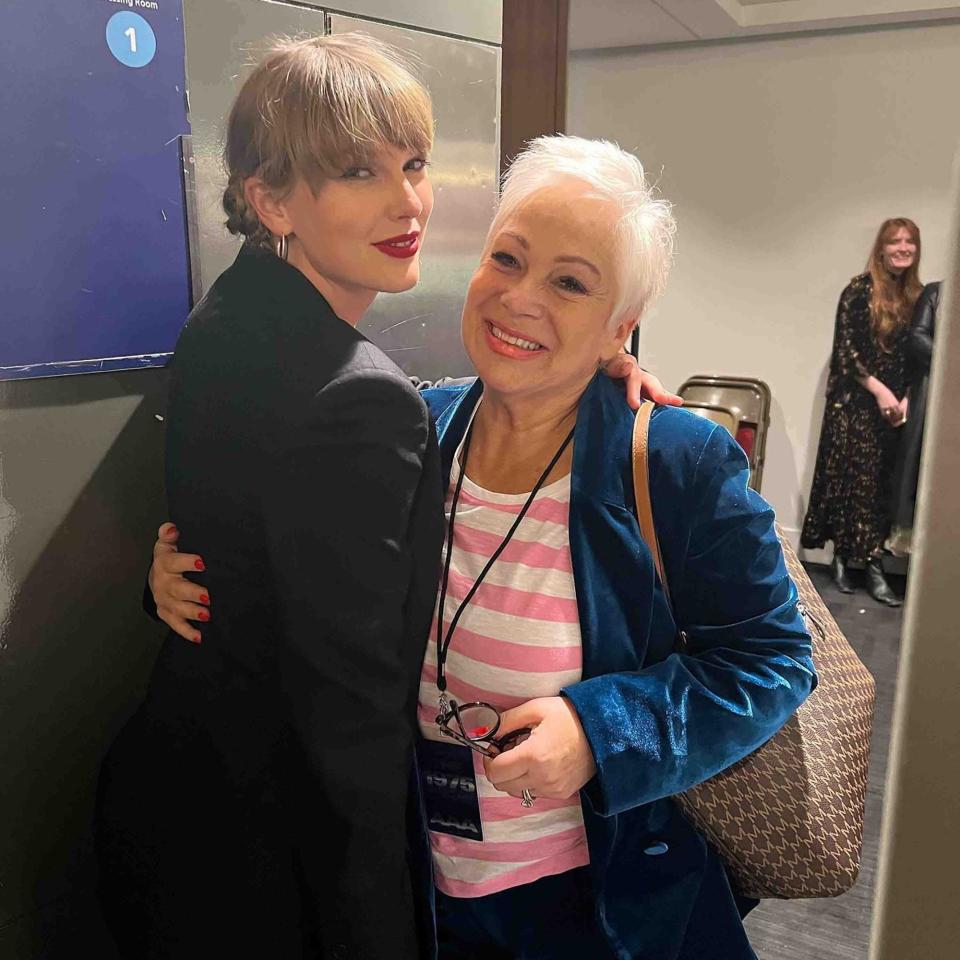 Swift with Matty Healy's mother Denise Welch
