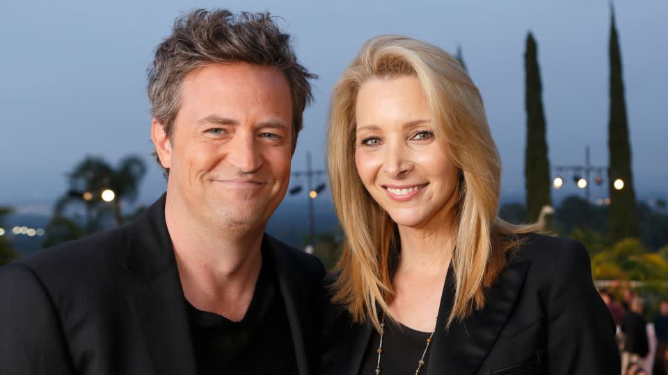 Matthew Perry and Lisa Kudrow in 2013. - NBC/NBCUniversal/Getty Images