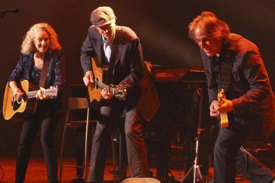 Carole King, James Taylor, and Danny Kortchmar in 'Immediate Family.'