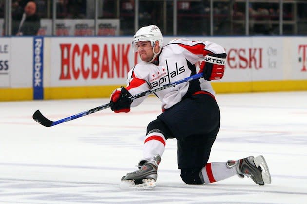 NEW YORK – APRIL 22: Mike Green #52 of the Washington Capitals skates against the New York Rangers during Game Four of the Eastern Conference Quarterfinal Round of the 2009 NHL Stanley Cup Playoffs on April 22, 2008 at Madison Square Garden in New York City. The Rangers defeated the Capitals 2-1 and lead the series 3 games to 1. (Photo by Jim McIsaac/Getty Images)