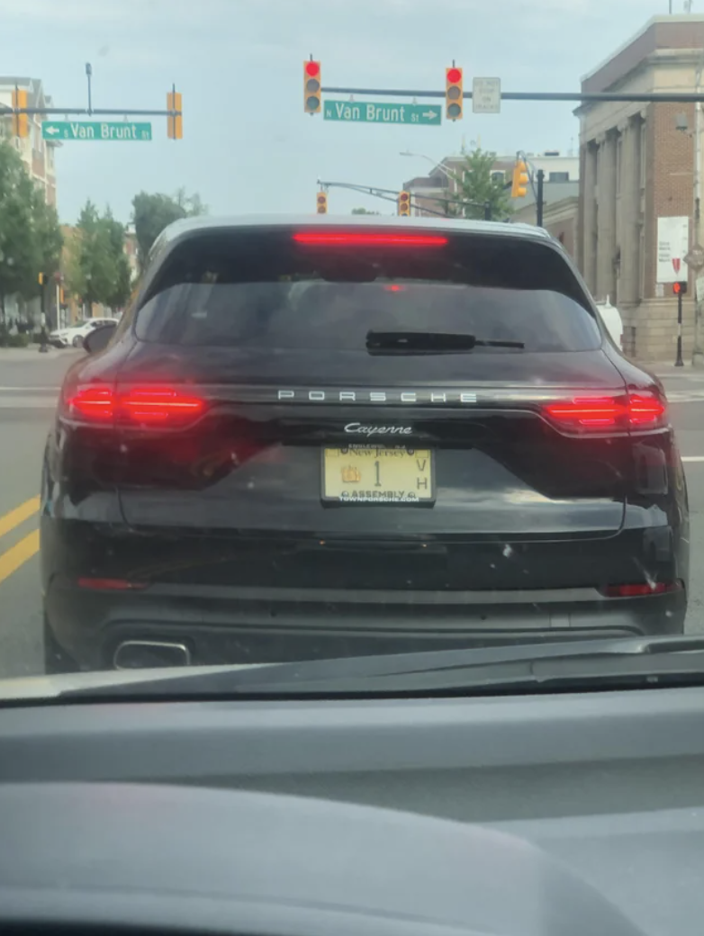 A license plate that says "1"