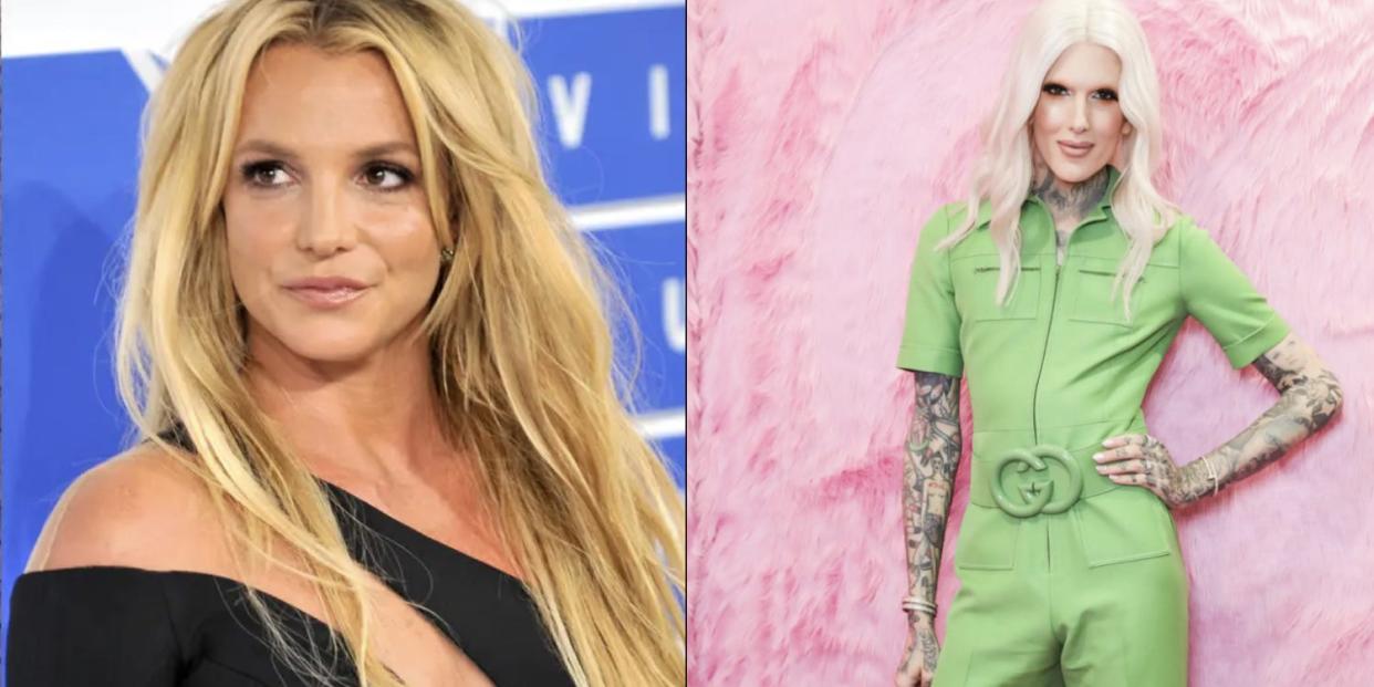 Britney Spears Jeffree Star side by side