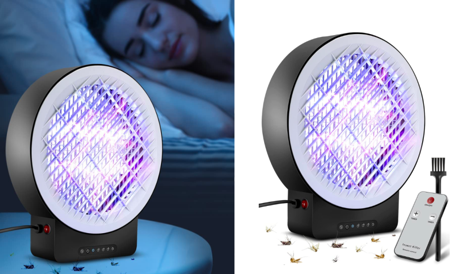 Sales of the Erhivora Bug Zapper UV Mosquito Trap are spiking on Amazon. Images via Amazon.