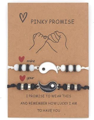 These matching bracelets are perfect for you lowkey romantics