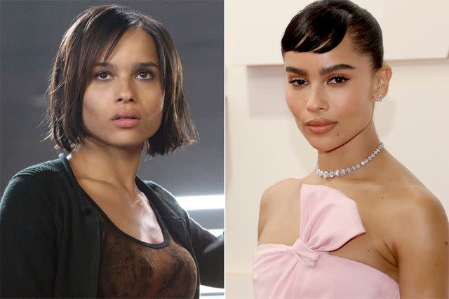 <p>Everett Collection; Getty Images</p> Zoë Kravitz in 'Divergent'