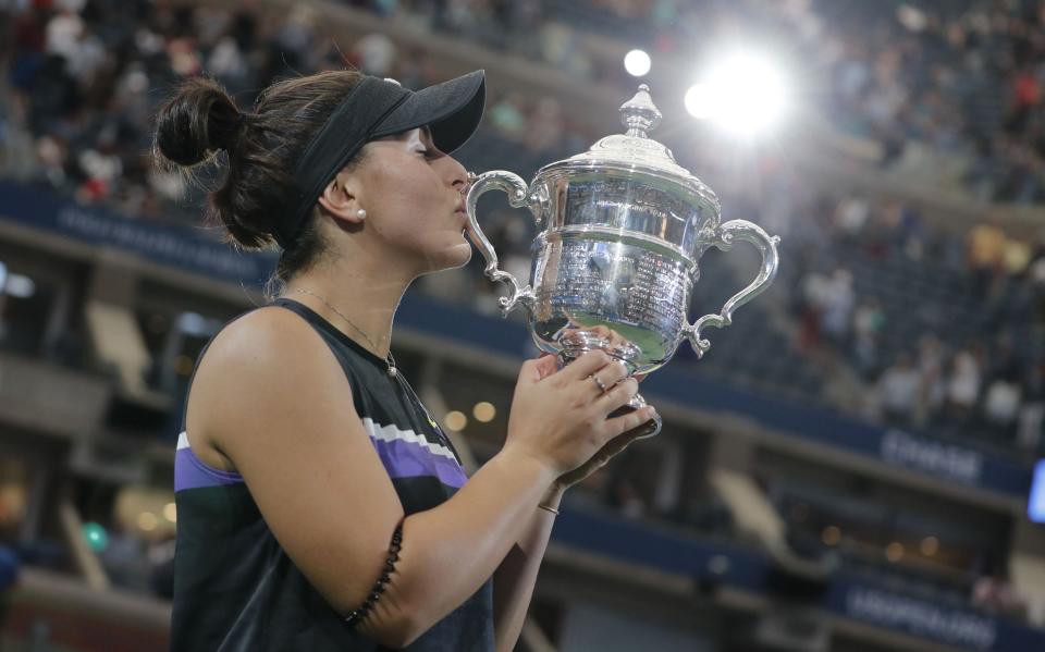 Bianca Andreescu win s at Flushing Meadows - JUSTIN LANE/EPA-EFE/REX