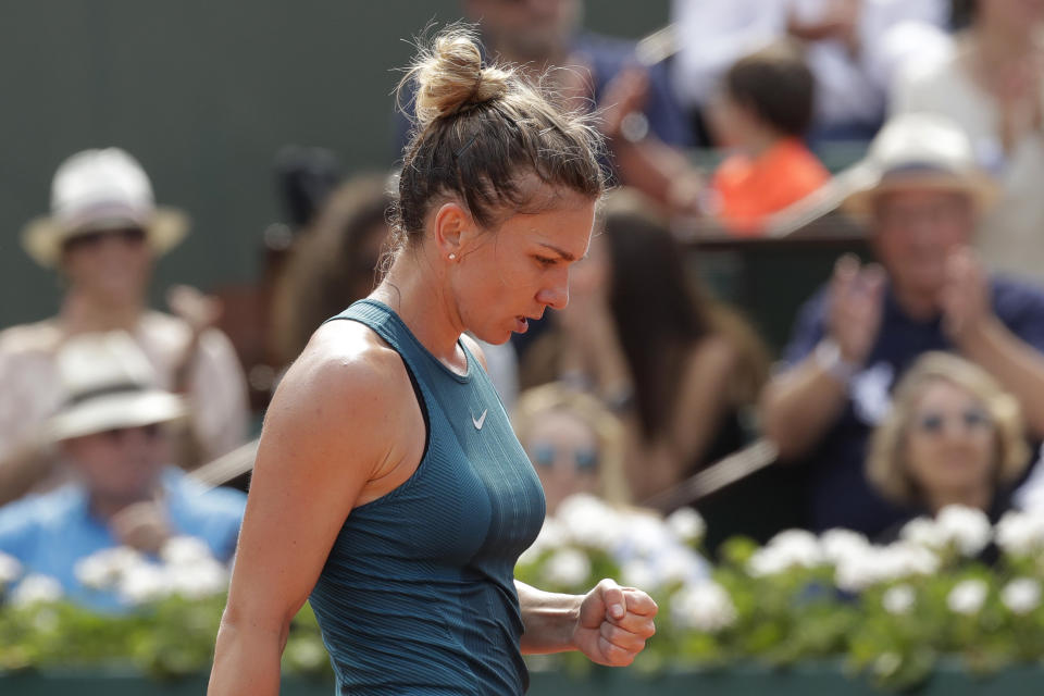 Romania’s Simona Halep beat Sloane Stephens in the 2018 French Open final. (Reuters)