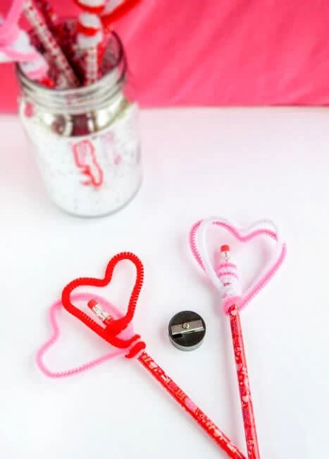 Heart Pencil Toppers