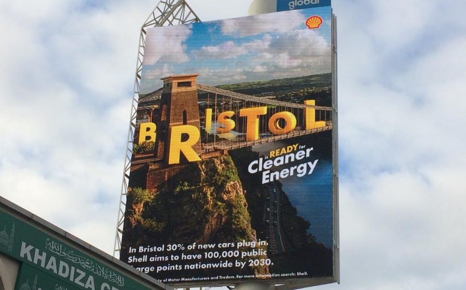 Shell ad campaign in Bristol - Adfree Cities