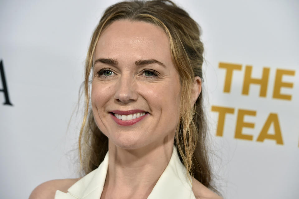 Kerry Condon arrives at the 2023 BAFTA Tea Party, Saturday, Jan. 14, 2023, at the Four Seasons Hotel Los Angeles at Beverly Hills, in Los Angeles. (Photo by Jordan Strauss/Invision/AP)
