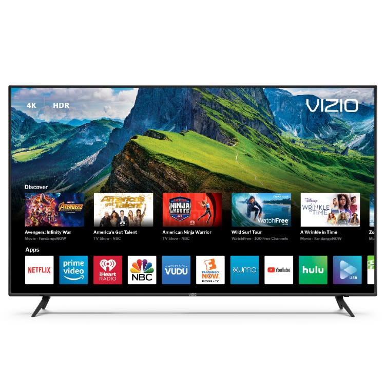 VIZIO 65” Class 4K Ultra HD (2160P) HDR Smart LED TV. (Photo: Walmart)