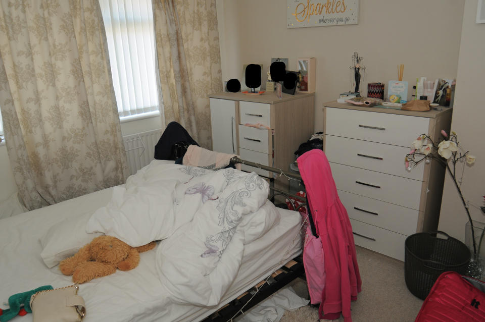 Lucy Letby's bedroom at Westbourne Road, Chester. (PA)